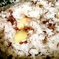 Kirannママ's cooksnap of when they made 炊飯器で炊くサツマイモ入りお赤飯.