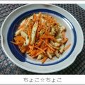 ちょこ☆ちょこ's cooksnap of when they made にんじんの麺つゆ炒め　お弁当のおかず.