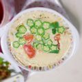 stq1606's cooksnap of when they made 夏こそレンジ✧トマトとオクラの茶碗蒸し.