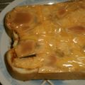 toshiebaba's cooksnap of when they made バジルケチャチーズのホットサンド✿.