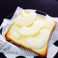 アンアンジェリーナ's cooksnap of when they made ジューシーな梨トースト。.