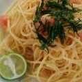 まっちゃママ♪'s cooksnap of when they made 混ぜるだけの簡単たらこのパスタ.