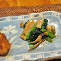 ワインパープル's cooksnap of when they made お弁当に♪小松菜とハムと油揚げの炒め煮.