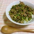 ジャイＢ's cooksnap of when they made 簡単時短一品タレ挽肉とニラ青梗菜煮込み丼.