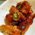 hijilas's cooksnap of when they made オクラの豚バラ生姜焼き.