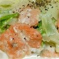 めぇme☆'s cooksnap of when they made 節約レシピ☆鮭と白菜のクリームスープ煮.