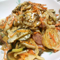 shinjyun's cooksnap of when they made じゃがいもとナスとしめじのケチャマヨ炒め.