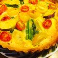 菜の花たまご's cooksnap of when they made さつまいもと小松菜のキッシュトマト添え♪.