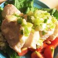 こみなこ's cooksnap of when they made サッパリ！簡単しっとり鶏胸ごまレモンだれ.