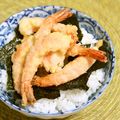 taruママ's cooksnap of when they made 天むす風☆簡単えび天丼.