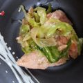 サビエルっ子's cooksnap of when they made 男子喜ぶ！しゃけときゃべつのみそいため.