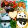 あさこ0331's cooksnap of when they made パンダおにぎり♡.