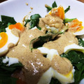 MManzsimsc's cooksnap of when they made ほうれん草とゆで卵のサラダ.