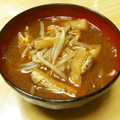 ぽりぽり拓庵's cooksnap of when they made ごま油が香る　もやしと油揚げのお味噌汁.