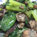 りぃほぁ☆'s cooksnap of when they made 鶏肉と小松菜のさっぱり炒め.