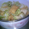 みっこ園's cooksnap of when they made 白菜とおあげさんのたいたん.