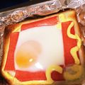 マウマウ178's cooksnap of when they made 目玉焼きトースト◎かにかまバージョン.