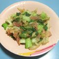 てんしのつばさ's cooksnap of when they made 青梗菜とベーコンのｱーリオ炒め.