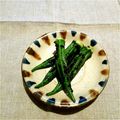 ゆずゴーヤ's cooksnap of when they made 【農家のレシピ】オクラの胡麻和え.