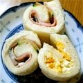 1072gou's cooksnap of when they made くるくるロールサンドイッチ☆お弁当運動会.