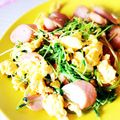 ＊ripi＊'s cooksnap of when they made 豆苗と魚肉ソーセージのガリバタ醤油炒め☆.