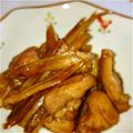 ちゃびんこ☆'s cooksnap of when they made 鶏肉とごぼうのてりてり煮☆簡単弁当にも.