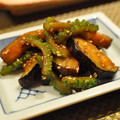 ＷａＴヒロコロ's cooksnap of when they made 簡単に☆ゴーヤとなすの炒め物.