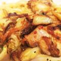 きんこ☆'s cooksnap of when they made 鶏キムチカルボナーラうどん.