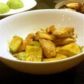 hichi334's cooksnap of when they made 鶏肉とアボカドのわさび醤油炒め.