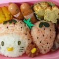 まりりんン's cooksnap of when they made 簡単キャラ弁いちごキティ.
