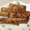 モカぷりん♪'s cooksnap of when they made 簡単★デザート 栗の春巻きチョコソース添え.
