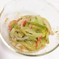 こぴたまご's cooksnap of when they made レンジで簡単*カニカマと長葱のあえもの*.