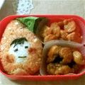 あいｾﾝｾｲ's cooksnap of when they made いちごちゃん姉妹のおにぎり*キャラ弁**.