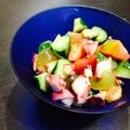 kookuro's cooksnap of when they made たことトマトのバジル風マリネ.