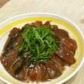 lucea's cooksnap of when they made ♪美味しいマグロ（ハマチ）の山かけづけ丼.