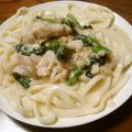 kucina's cooksnap of when they made うどんでアレンジ♥フェットゥチーネ風.