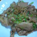 モザイクカケラ's cooksnap of when they made ネギ好き夫のための♡豚肉ネギ油　塩炒め.