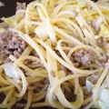 Connie☆K's cooksnap of when they made ひき肉とキャベツのパスタ.