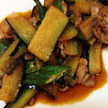 みっこは修行中's cooksnap of when they made 豚しゃぶとオクラとナスの和え物.