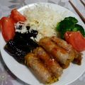 う～たんず's cooksnap of when they made 豚しゃぶ肉の美味しいカボチャ巻き♡.
