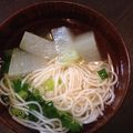 ぴよぴい's cooksnap of when they made 冬瓜のにゅうめん（温かいそうめん）.