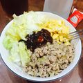 ジャッキージャッキー's cooksnap of when they made なんちゃって★ハンバーグ丼⁈ロコモコ⁈.