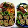 ☆はなのあね☆'s cooksnap of when they made お弁当のおかずに♪焼そば海苔巻き.