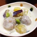YUKIKI☆'s cooksnap of when they made さつまいもと枝豆で♪秋の優しいシチュー.