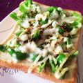 そもそもさん's cooksnap of when they made ピーマン大きめトースト②　~とろろ昆布.