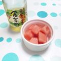 まっちー食堂's cooksnap of when they made 甘くないスイカに黒酢.