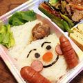 もんダラ's cooksnap of when they made てんどんまん 天むすキャラ弁当.