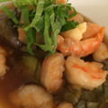 alohapine's cooksnap of when they made 【農家のレシピ】揚げナスの小エビあんかけ.