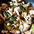 db部みぃ's cooksnap of when they made チンゲン菜ときのこと豚肉の中華炒め.