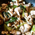 db部みぃ's cooksnap of when they made チンゲン菜ときのこと豚肉の中華炒め.